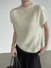 Suéter Suave y Esponjoso Taoguan Estilo Coreano Cuello Redondo Dobladillo Enrollado 26 Otoño para Mujer Manga Corta Murciélago Tejido Top Adelgazante YL391