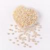 2/3 / 4mm Creme AB Cor Contas de Vidro Contas Redondas DIY Pulseira Colar Frisado Material Acessórios de Jóias