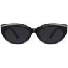 Lentes de sol ojo de gato para mujer retro ovalados para protección solar de alto sentido montura pequeña al por mayor