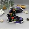 Sapatos infantis para meninos outono malha dupla respirável sapatos de malha infantil 2023 Outono Nova fivela rotativa para meninos tênis de corrida esportivos