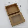 Caja de Embalaje Plegable Personalizada Papel Kraft Ventana Caja tipo Cajón Calcetines Juguete Joyería Caja de Regalo
