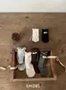 Calcetines Cortos para Niñas, Nuevo Estilo Otoño e Invierno, Calcetines de Algodón de Moda Estilo Coreano para Bebés, Calcetines Sin Costuras para Niños Mayores, Calcetines de Caña Corta para Niñas