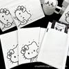 Bolsa de burbujas con diseño de gatito blanco y negro, bonito material de embalaje, material grueso, bolsa de burbujas de papel kraft a prueba de golpes.