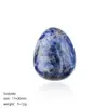 Ovo Pequeno em Forma de Ovo de Cristal Natural Transfronteiriço Páscoa Ágata Pássaro Esculpido Ovo de Pássaro Forma de Pedra Bruta Ornamento de Mão Ovo de Jade