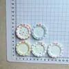 Prato de Desenho Animado Fofo com Renda e Bolinhas Brinquedo de Comida DIY Artesanal Caseiro Cola de Creme Resina Pequenos Acessórios Materiais para Joias