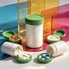 Botella de Plástico HDPE de 150cc, Tapa Antirrobo Desprendible de Grado Alimenticio, Envase para Suplementos de Salud, Cápsulas, Tabletas y Polvos
