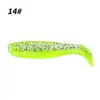 Venta al por mayor T-tail Luya Señuelo Blando doble color PVC gusano blando 4cm5cm lobina de foso negro pez mandarín señuelo artificial Micro