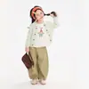 Ropa para Niños Nuomiguanzi 2026 Pantalones Curvos de Botón con un Bolsillo a la Moda para Niños Ropa de Otoño Pantalones Casuales para Niñas