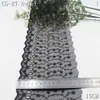 Tanglong Malla Negra Bordada Encaje Flor de Perforación Francesa Enredadera 15cm Falda de Tirantes Exquisita Accesorios de Encaje Hechos a Mano