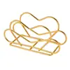 Soporte de mesa semicircular en stock, portarrollos de papel de arte en hierro, varios estilos, clip para pañuelos de sala de estar, portanapkins de pie, almacenamiento de pañuelos