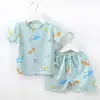 Conjunto de Verano para Niños Modelo 2026, Conjunto de Manga Corta y Shorts para Niños y Niñas, Ropa Ligera para el Hogar con Aire Acondicionado para Bebés y Niños Pequeños