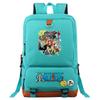 Mochila escolar de gran capacidad con estampado de Luffy de One Piece para estudiantes jóvenes, mochila de viaje para hombres y mujeres