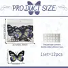 Pegatinas de Mariposas Coloridas 3D, Paquete de 12, para Sala de Estar, Dormitorio, Decoración de Fondo del Hogar, Simulación Decorativa de PVC