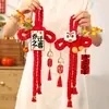 Decoración para inauguración de casa con motivos de nudos, colgante para manija de puerta, decoración para casa nueva, suministros para ceremonia de mudanza