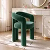 Taburete de Maquillaje Lujo Ligero Silla de Maquillaje Avanzada Estilo Nórdico Crema Silla de Maquillaje Respaldo Cómodo Silla para Dormitorio Vestidor