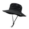 Chapéu de Cowboy Ocidental Chapéu de Montanhismo Chapéu de Pescador Protetor Solar Feminino para Exterior 2024 Novo Verão Chapéu de Sol Masculino à Prova de Vento para Viagem