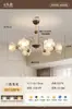 Candelabro estético estilo Song, lámpara medieval francesa, luminaria de pétalos estilo americano, nueva lámpara floral de sala de estar de diseñador estilo Song