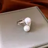Anillo Abierto Cuadrado de Circonita Bañado en Oro Real Moda Exquisita Estilo Lujo Ligero Anillo para Dedo Índice Joyería Versátil Retro Nicho