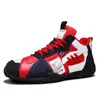 Sapatos Masculinos Novos Outono e Inverno Tendência Nicho Tênis de Cano Alto para Adolescentes Estilo Coreano Moda Bloqueio de Cores Tênis Esportivos Casuais para Homens