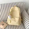 Mochila transfronteiriça fofa com estampa de estrelas, nova mochila escolar da moda estilo coreano jovem, mochila escolar leve para estudante do ensino fundamental