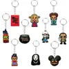 Chaveiros de personagem temáticos de Halloween transfronteiriços, Pingentes para bolsa de borracha macia em PVC, Acessórios, Decorações de chave de mochila atacado