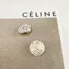 Estilo socialité Xiaoxiang botón metálico con forma de flor núcleo de flor chaqueta de traje tejida abrigo de lana suéter para mujer hebilla para accesorios del cabello