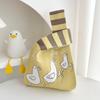 Bolsa tejida para teléfono móvil para mujer color dopamina bolsa tejida suave de vestir estilo coreano ins color de contraste amor bolso al por mayor