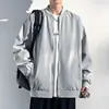 Chaqueta de moda para hombre con cuello de béisbol, nuevo estilo primavera y otoño, holgada, moderna, estilo Ins, cortavientos, talla grande, abrigo casual