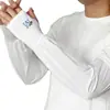Mangas de gelo de seda de tamanho grande e caimento solto para homens, luvas femininas com proteção UV para ciclismo e direção