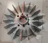 Aspa de Ventilador de Aluminio para Motor 3KW-22KW Motor Aspa de Ventilador de Alta Temperatura Aspa de Ventilador con Núcleo de Hierro Y100Y200Y160 Ventilador de Aluminio