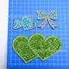 Atacado Strass Azul Cor AB Urso Flor Coração Patch de Tecido Roupas Acessórios de Hotfix Diamante Patch para Sapato Bolsa Patch Acessórios de Joias