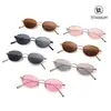 Gafas de Sol Ultraligeras de Titanio Puro 51 Estilo Ojo de Gato Old Money Mm98671 Gafas de Sol Anti-UV de Alta Gama para Mujer
