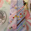 Pañuelo de seda con flores de acrílico, borde redondo de encaje, lazo, simple y elegante, nicho, lindo, accesorio de corbata vintage