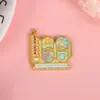 Imanes metálicos personalizados para refrigerador con monumentos de ciudades, imanes creativos de esmalte culturales y artísticos, y recuerdos de viaje