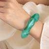 Pulseira Transfronteiriça Europeia e Americana de Dopamina Amazon Pulseira de Abertura Irregular Pulseira Acrílica Macaron Simi Tingida