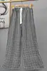 Pantalones de pijama de algodón para mujer, verano, finos, estampados, casuales, de pierna ancha, pueden usar mujeres embarazadas, comercio exterior, pantalones de talla grande