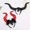 Hebilla de cabeza de bruja con cuernos Tocado de carnaval navideño Accesorios de actuación en escenario para niños y adultos Tocado de festival y carnaval