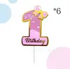 Números Calientes de Venta Transfronteriza 0-9 Adornos para Pastel de Cumpleaños para la Fiesta de Cumpleaños de Niños Decoración de Mesa de Postres