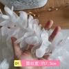 Acessórios de renda chiffon punho de saia borda do decote acabamento decorativo tecido de renda plissada DIY feito à mão