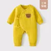 Mameluco para bebé, cálido y grueso, ropa de invierno acolchada para otoño e invierno, ropa para recién nacidos, mameluco de invierno, estilo primavera y otoño