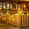 Linterna Solar Impermeable para Camping al Aire Libre Cadena Luz de Atmósfera Bola Grande Luz Intermitente Cortina del Cielo de la Tienda Luz Decorativa para Patio de Boda