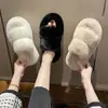 Pantuflas Esponjosas para Mujer Ropa de Exterior 2026 Nuevo Estilo Coreano Suela Gruesa Zapatos de Moda Primavera Otoño Hogar Zapatos de Pantuflas de Algodón Temporada de Invierno