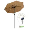 Amazon Luz de Cadena Solar Impermeable para Sombrilla de Exterior Luces Decorativas Ambientales para Parasol de Patio Luces de Colores