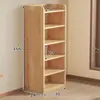 Estantería de almacenamiento de pie, estantería de madera maciza, unidad de almacenamiento de rejilla para uso doméstico, montada en la pared, sala de estar, habitación de niños, armario de almacenamiento simple, estantería