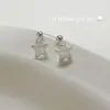 Pendientes de Plata de Ley 999 con Dibujo de Hombre de Jengibre Ouni Han para Mujer Estilo Coreano ins Dulce Diseño de Nicho Ear Cuff Versátil