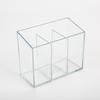 Organizador de Escritorio para el Hogar Caja de Almacenamiento para Bolsitas de Té Cosméticos Soporte para Controles Remotos Cesta de Almacenamiento Transparente para Refrigerador