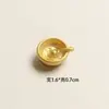 Lingotes de Oro Simulados, Cerditos de la Fortuna, Mini Tazones Dorados, Cofres del Tesoro, Accesorios de Pegamento Cremoso, Accesorios Dorados de Resina para Manualidades de Año Nuevo