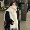 Colección de Bufandas de Mohair de Color Sólido de Otoño e Invierno, Bufandas Atmosféricas Estilo Coreano, Bufandas Chal Ampliadas y Engrosadas al por Mayor