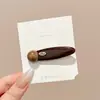 Pinza para el pelo de estampado de leopardo para mujer, estilo nuevo, para flequillo y cabellos sueltos, pinza lateral invisible estilo coreano, accesorio para el cabello