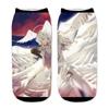 Calcetines periféricos de impresión 3D de dibujos animados de animación de Naruto transfronterizos para Amazon, calcetines de barco, personalidad creativa, tubo corto